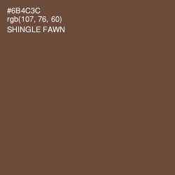 #6B4C3C - Shingle Fawn Color Image